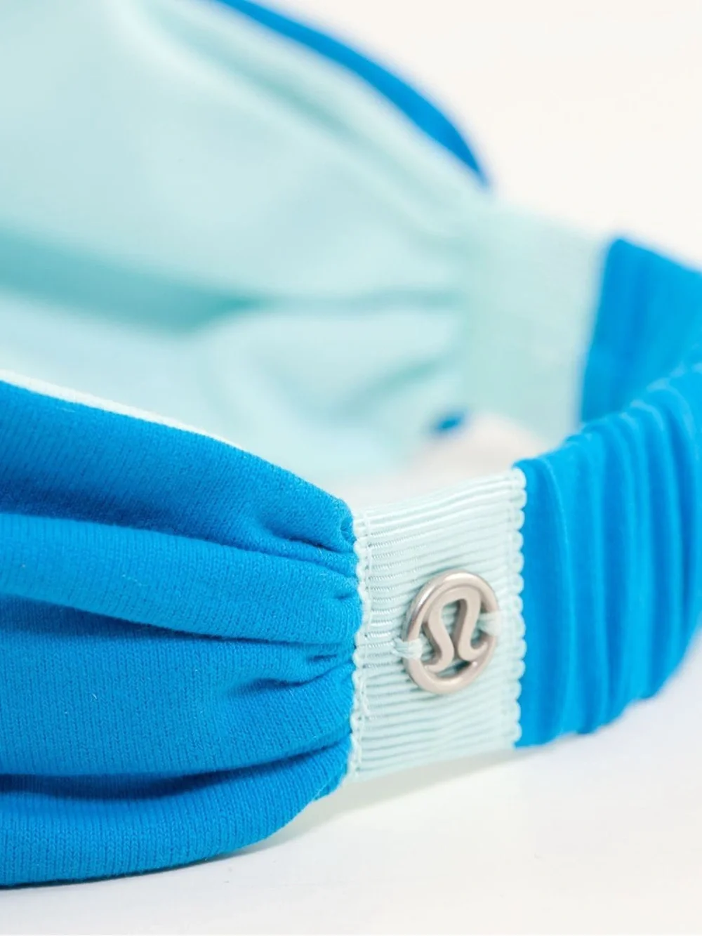 Lululemon Bang Buster Headband Reversible Beach Blanket Blue / Aquamarine Hair